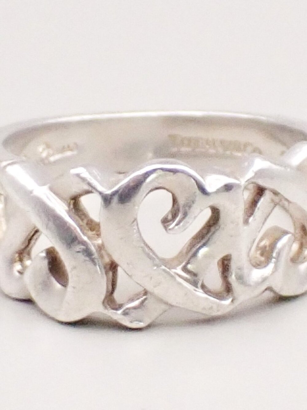 TIFFANY & CO. Paloma Picasso Loving Heart Ring US6 JP12 Silver Ag 925 07KD048